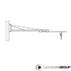 Wall mounted jib crane with retractable arm